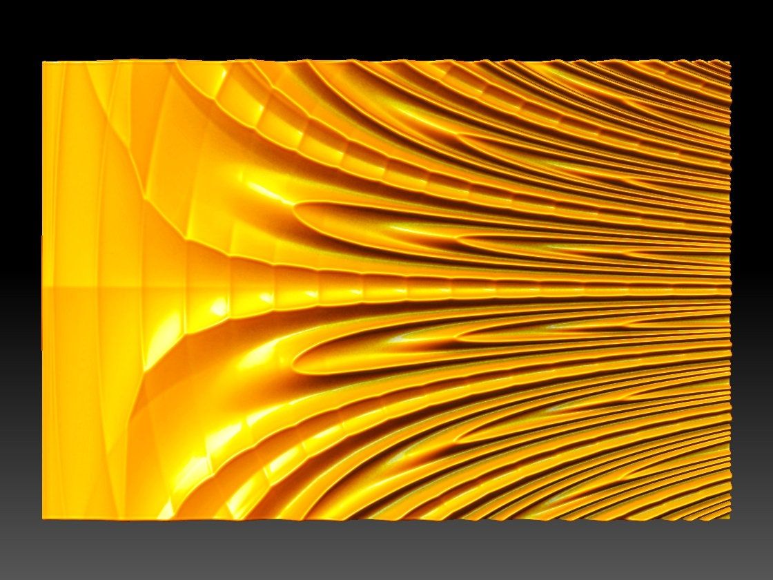 JANII44 Wavy pattern 3D model for CNC machining with software Vectric Aspire, Cut3D, ArtCAM - Bonitum CNC Model Studio