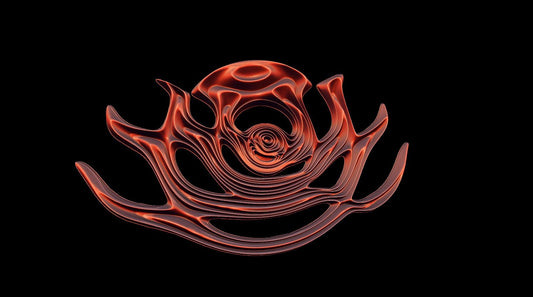 JANIV01 Decorative abstract 3D relief op art sculpture model for CNC machining - Bonitum CNC Model Studio