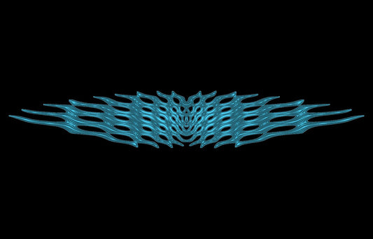 JANIV08 Decorative abstract 3D relief op art sculpture model for CNC machining - Bonitum CNC Model Studio