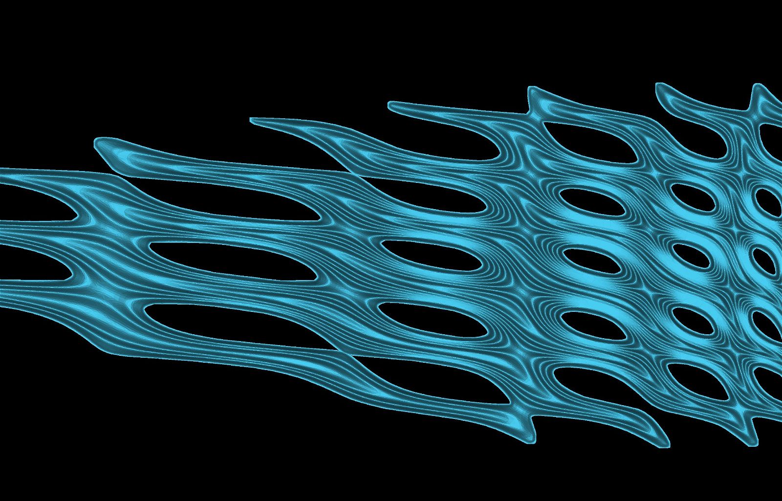 JANIV08 Decorative abstract 3D relief op art sculpture model for CNC machining - Bonitum CNC Model Studio