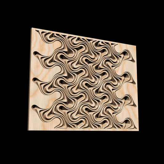 Jungle124-S6 flow shaped vectors - Bonitum CNC Model Studio