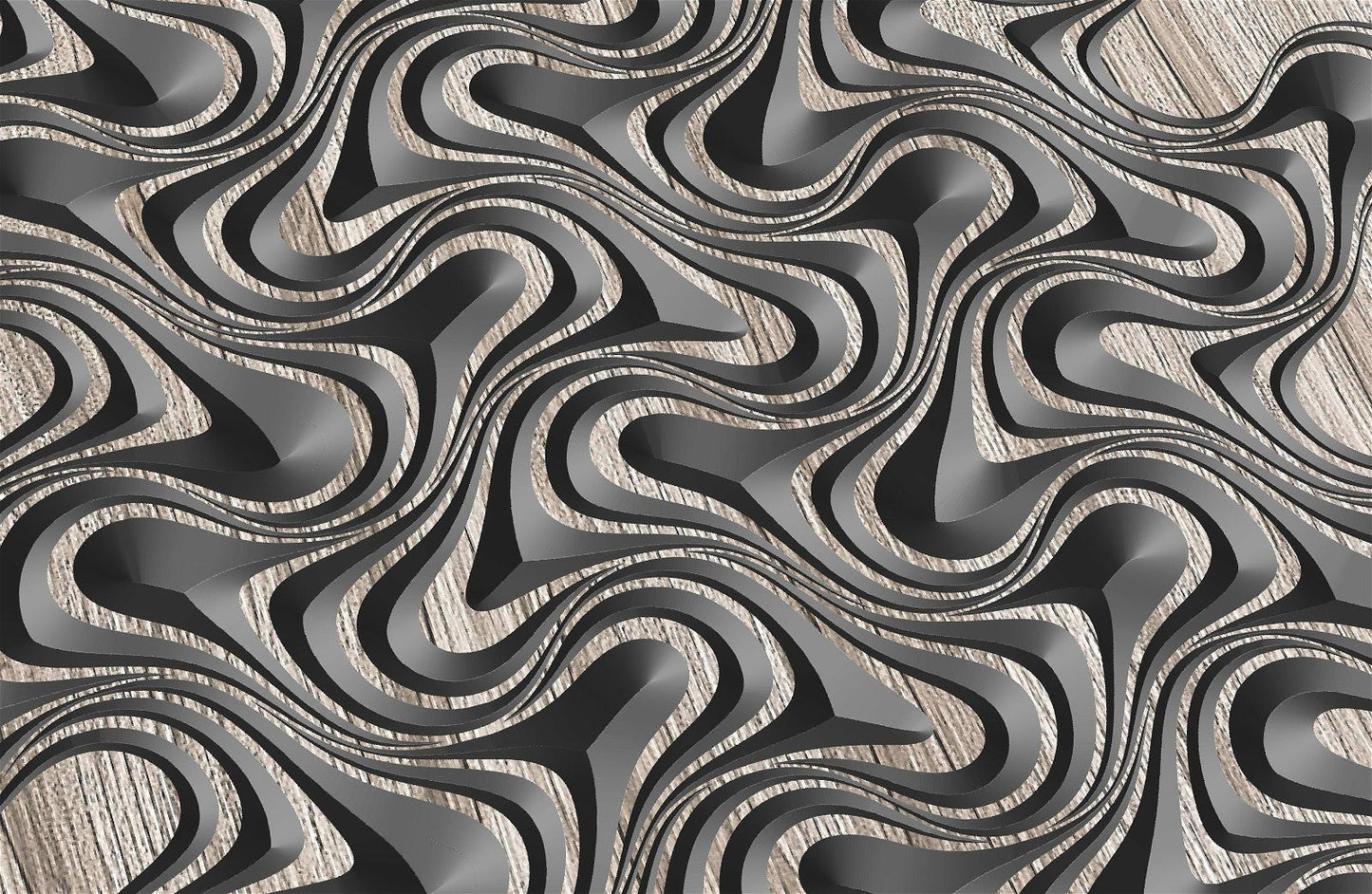 Jungle124-S6 flow shaped vectors - Bonitum CNC Model Studio