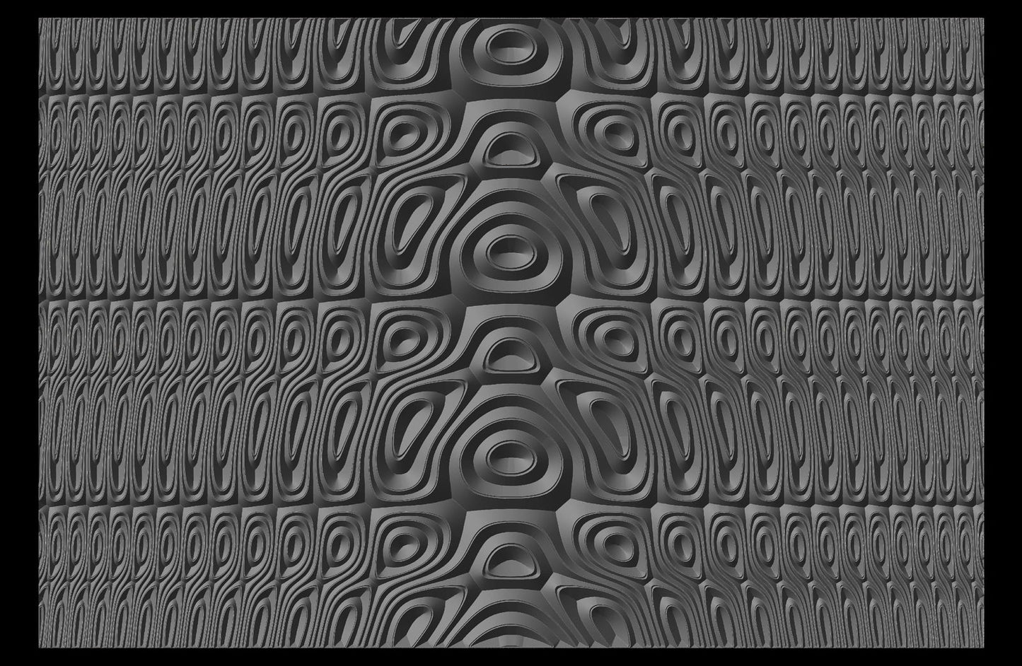 Jungle146-S5 Wavy pattern Vector file for V- bit carving with software Vectric Aspire, Cut3D, ArtCAM - Bonitum CNC Model Studio