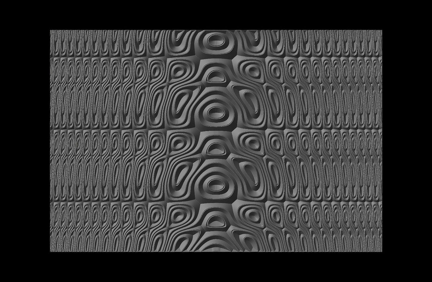 Jungle146-S5 Wavy pattern Vector file for V- bit carving with software Vectric Aspire, Cut3D, ArtCAM - Bonitum CNC Model Studio