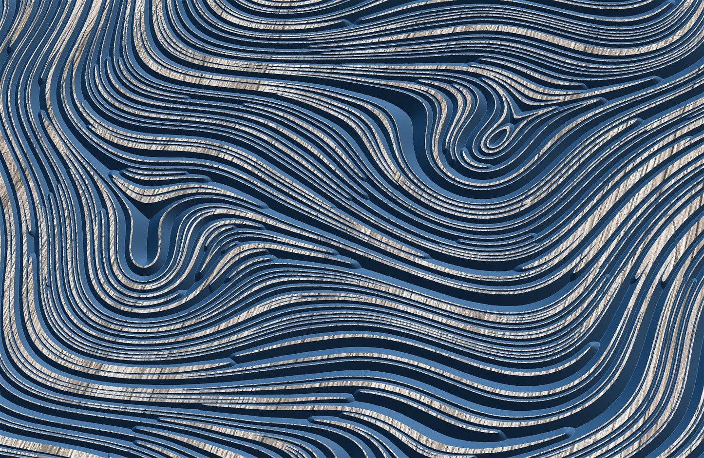 Jungle98 Wavy pattern Vector file for V- bit carving with software Vectric Aspire, Cut3D, ArtCAM - Bonitum CNC Model Studio