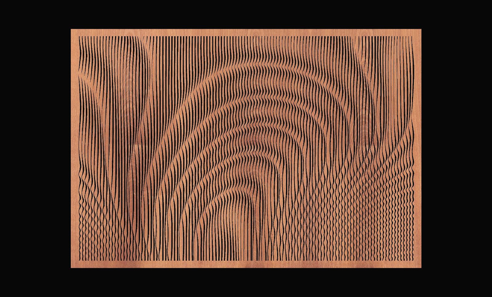 Jungle 153 CNC V-Carve engraving file - Bonitum CNC Model Studio