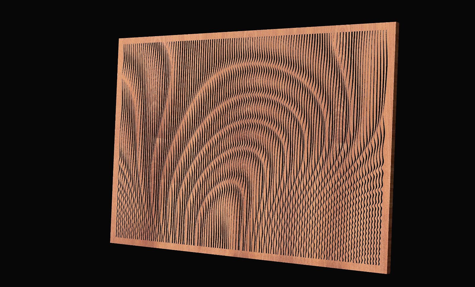 Jungle 153 CNC V-Carve engraving file - Bonitum CNC Model Studio