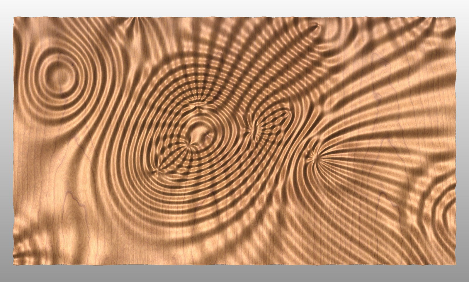 Liquid Plywood 3439 Decorative abstract 3D relief sculpture model for CNC machining - Bonitum CNC Model Studio