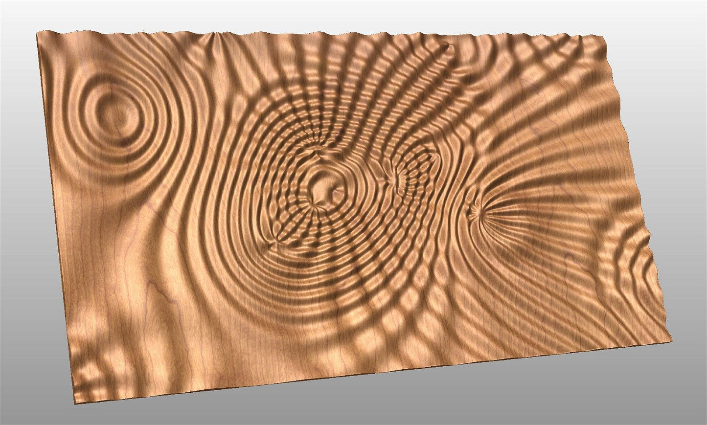 Liquid Plywood 3439 Decorative abstract 3D relief sculpture model for CNC machining - Bonitum CNC Model Studio