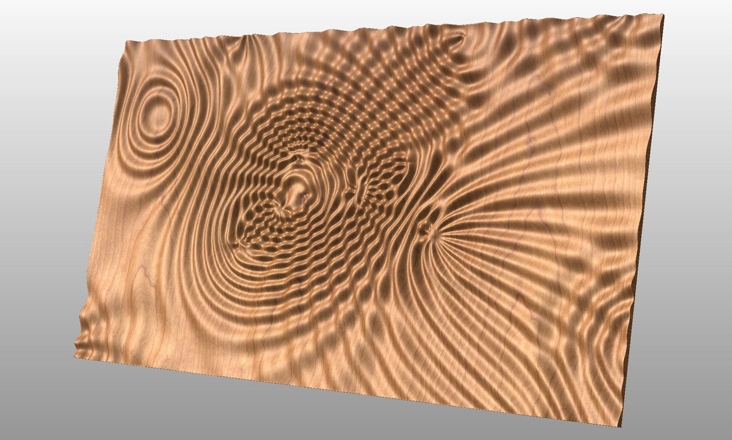 Liquid Plywood 3439 Decorative abstract 3D relief sculpture model for CNC machining - Bonitum CNC Model Studio