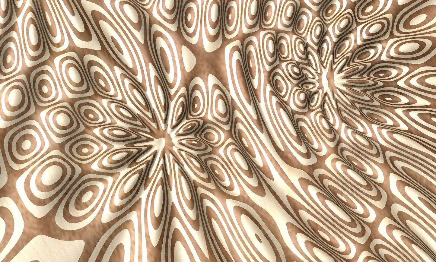 Liquid Plywood 3499 Decorative abstract 3D relief sculpture model for CNC machining - Bonitum CNC Model Studio