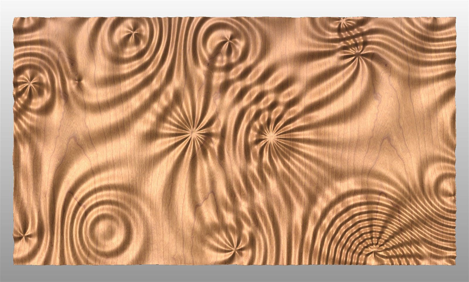 Liquid Plywood 3499 Decorative abstract 3D relief sculpture model for CNC machining - Bonitum CNC Model Studio