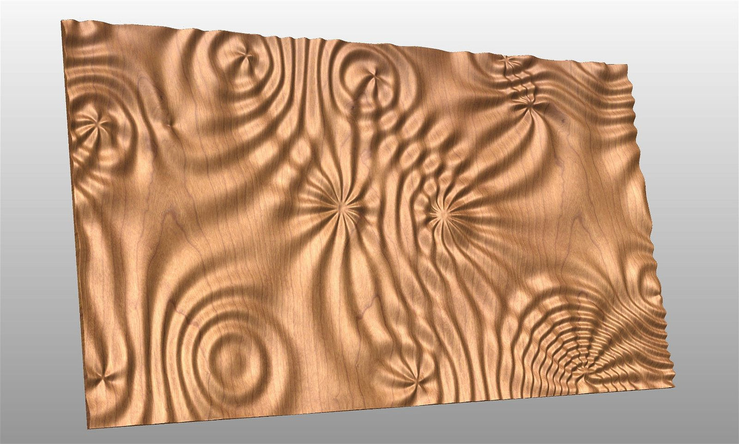 Liquid Plywood 3499 Decorative abstract 3D relief sculpture model for CNC machining - Bonitum CNC Model Studio
