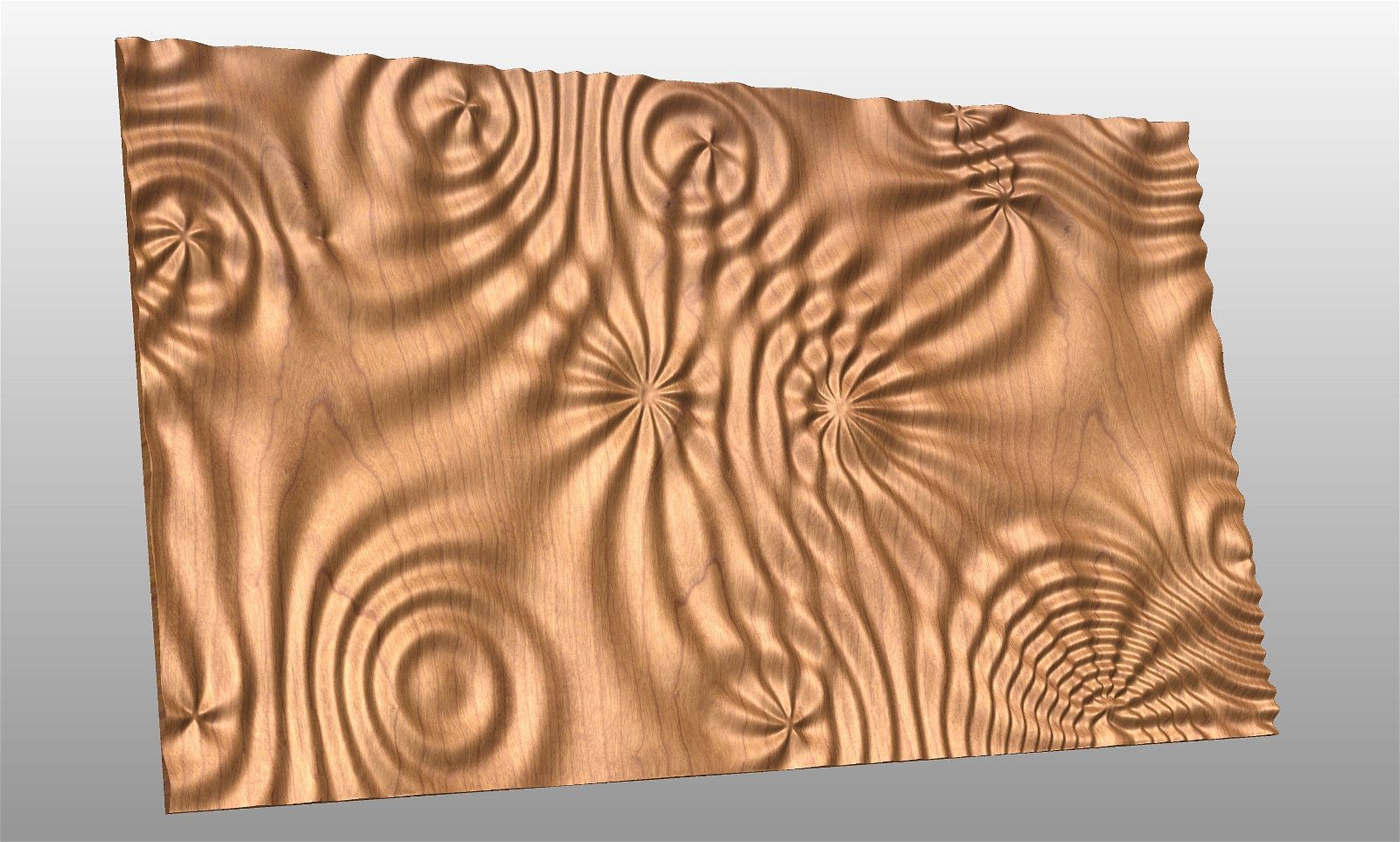 Liquid Plywood 3499 Decorative abstract 3D relief sculpture model for CNC machining - Bonitum CNC Model Studio