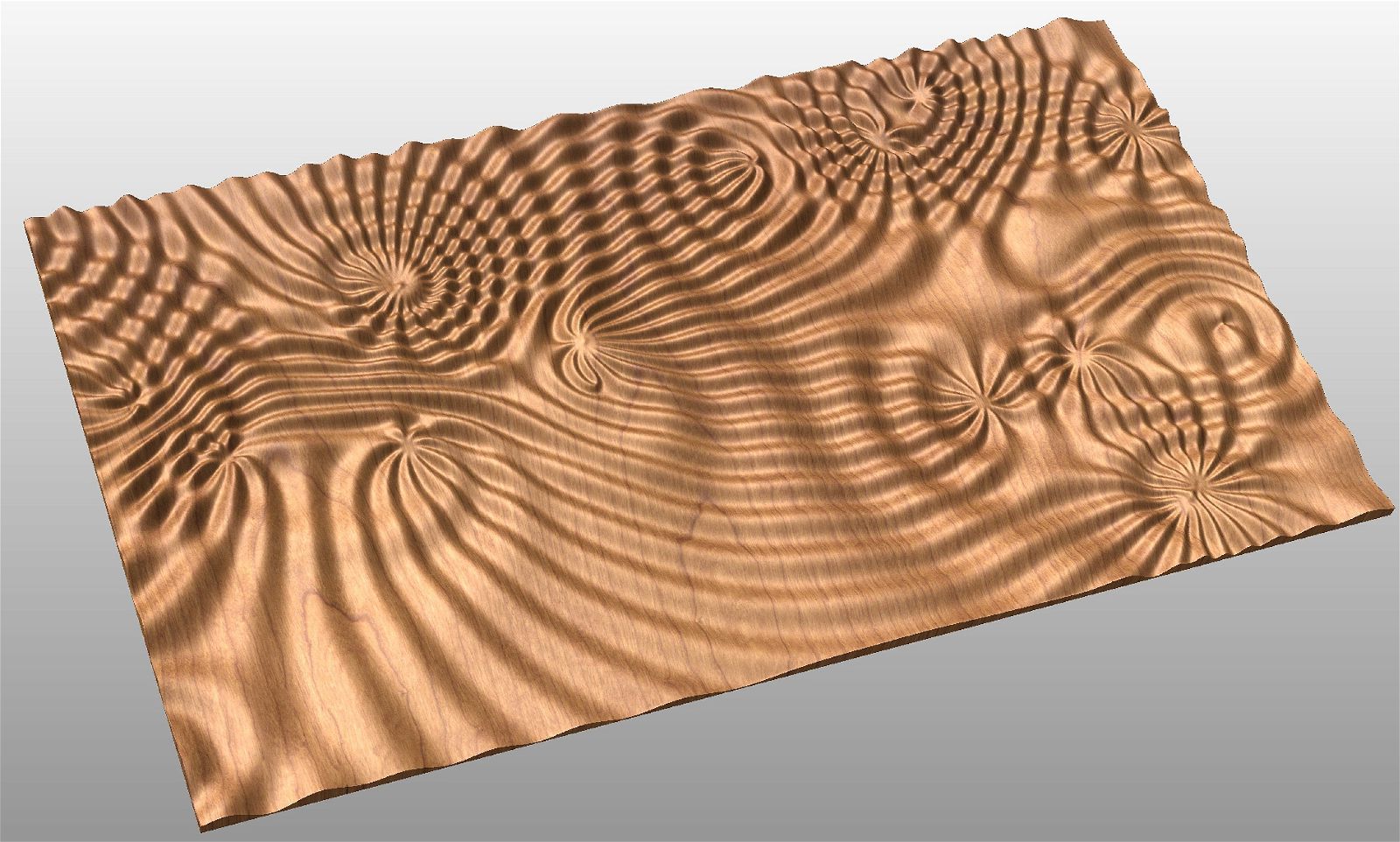 Liquid Plywood 3511 Decorative abstract 3D relief sculpture model for CNC machining - Bonitum CNC Model Studio