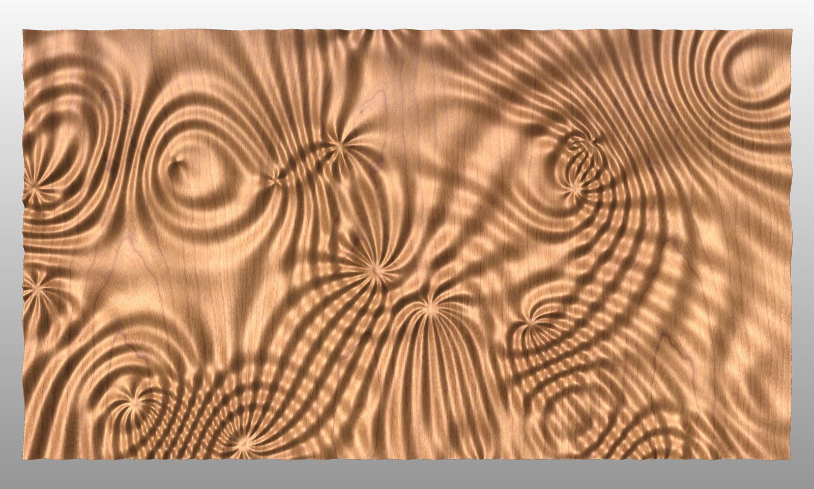 Liquid Plywood 3525 Decorative abstract 3D relief sculpture model for CNC machining - Bonitum CNC Model Studio