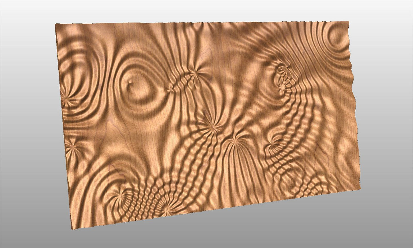 Liquid Plywood 3525 Decorative abstract 3D relief sculpture model for CNC machining - Bonitum CNC Model Studio