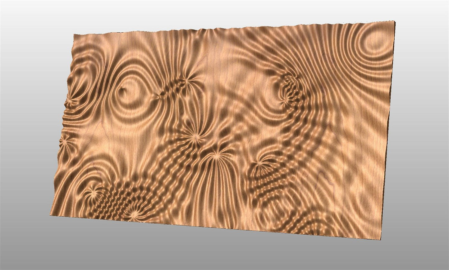 Liquid Plywood 3525 Decorative abstract 3D relief sculpture model for CNC machining - Bonitum CNC Model Studio