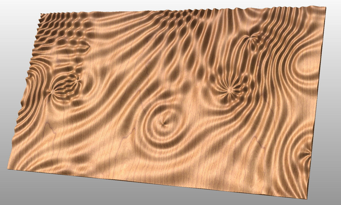 Liquid Plywood 3529 Decorative abstract 3D relief sculpture model for CNC machining - Bonitum CNC Model Studio