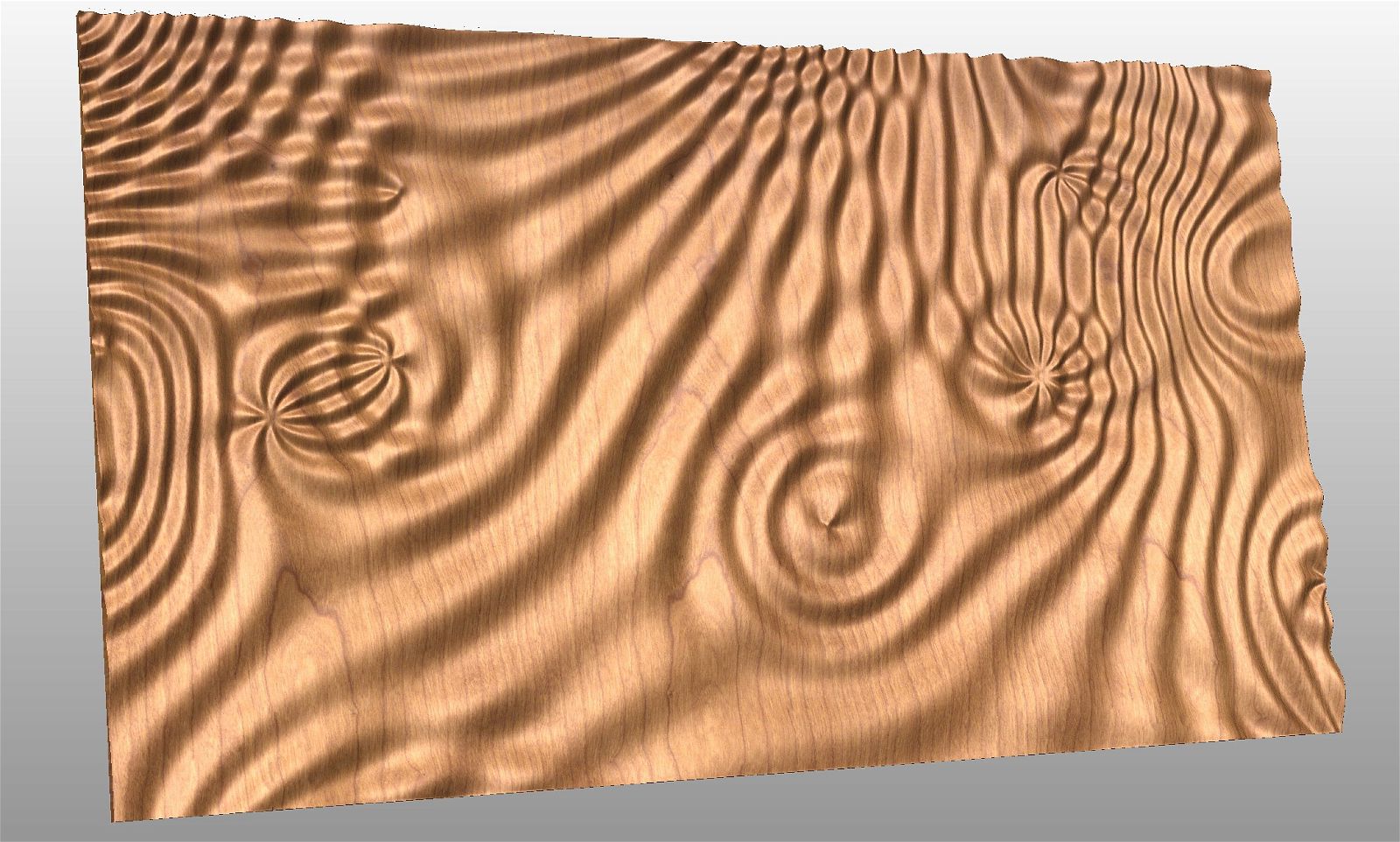 Liquid Plywood 3529 Decorative abstract 3D relief sculpture model for CNC machining - Bonitum CNC Model Studio