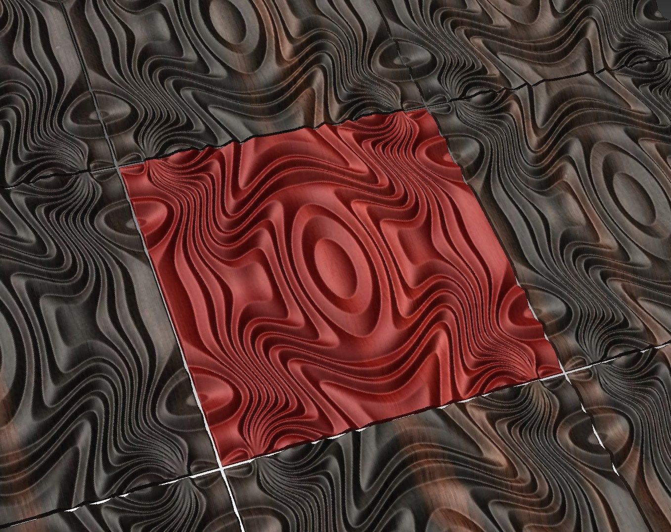 MAI22 Op art 3D model for CNC machining with software Vectric Aspire, Cut3D, ArtCAM - Bonitum CNC Model Studio