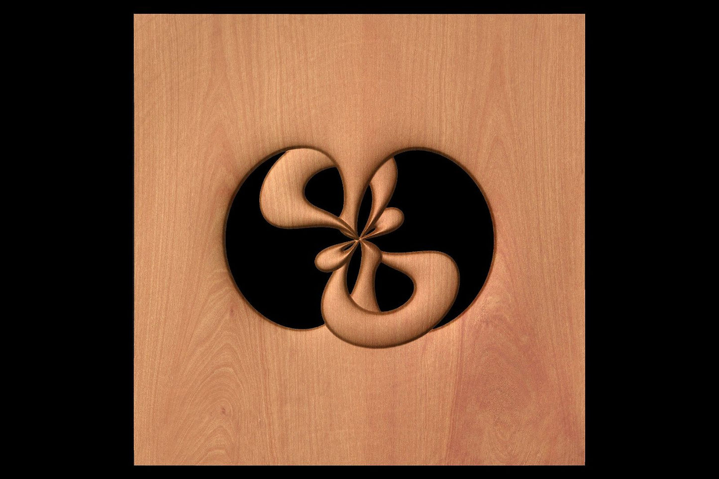 NOOR3_110 Decorative abstract 3D relief op-art sculpture model for CNC machining - Bonitum CNC Model Studio