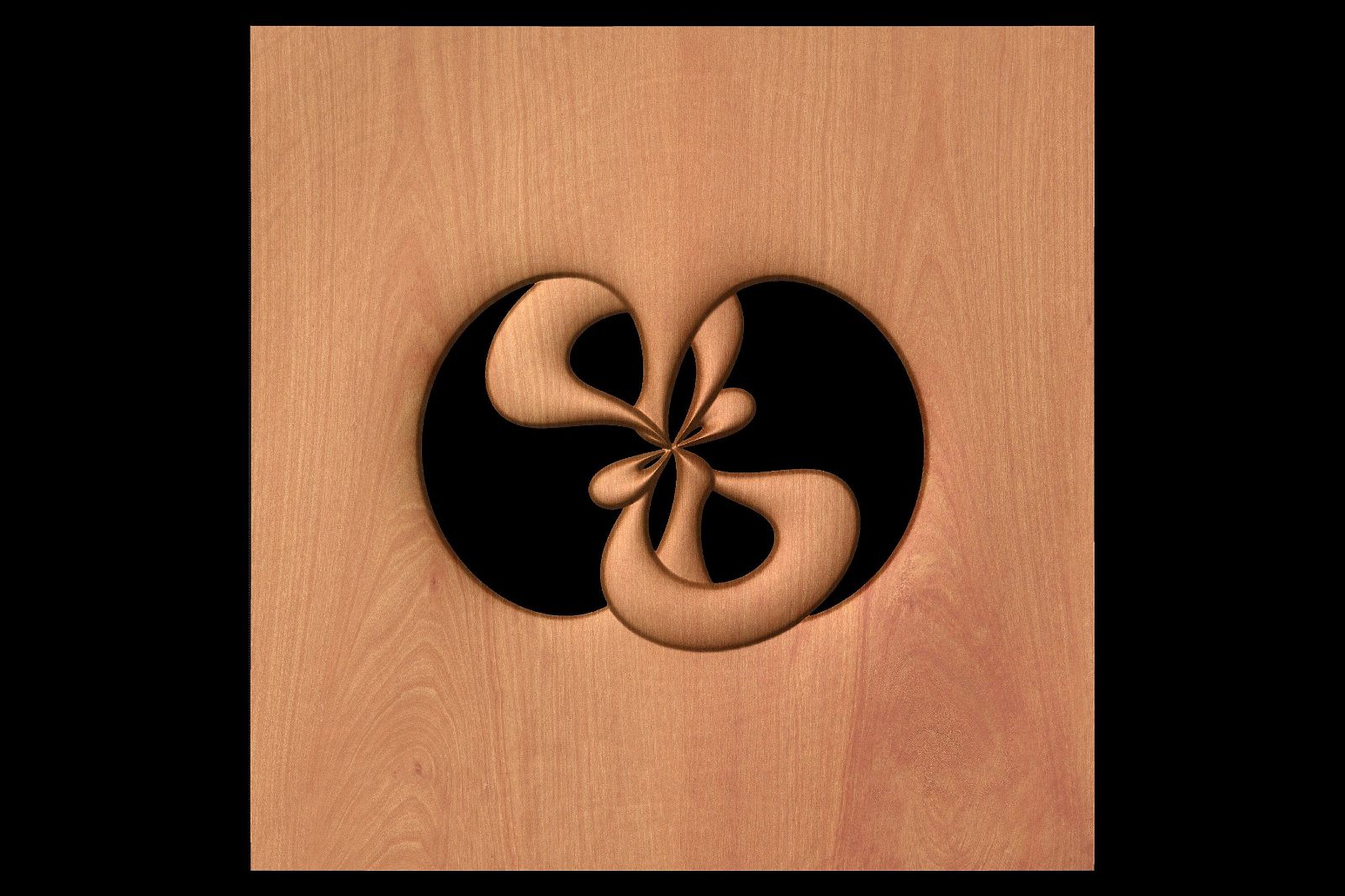 NOOR3_110 Decorative abstract 3D relief op-art sculpture model for CNC machining - Bonitum CNC Model Studio