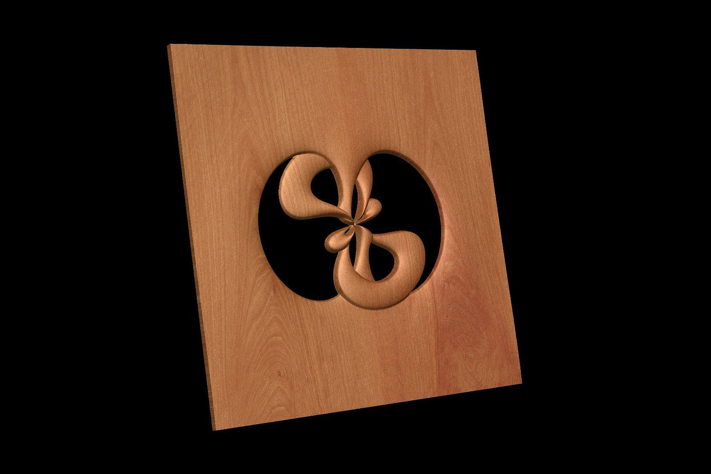 NOOR3_110 Decorative abstract 3D relief op-art sculpture model for CNC machining - Bonitum CNC Model Studio