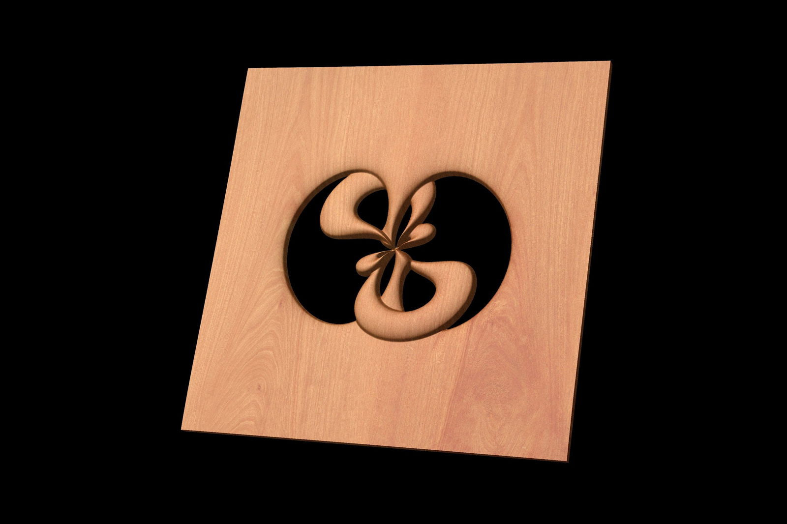 NOOR3_110 Decorative abstract 3D relief op-art sculpture model for CNC machining - Bonitum CNC Model Studio