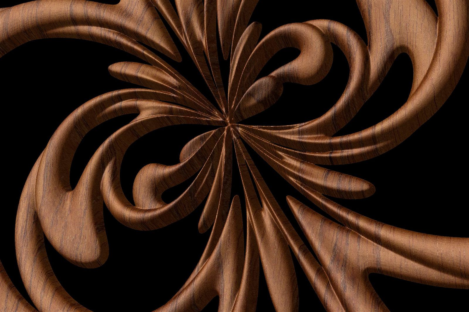 NOOR3_114 Decorative abstract 3D relief op-art sculpture model for CNC machining - Bonitum CNC Model Studio