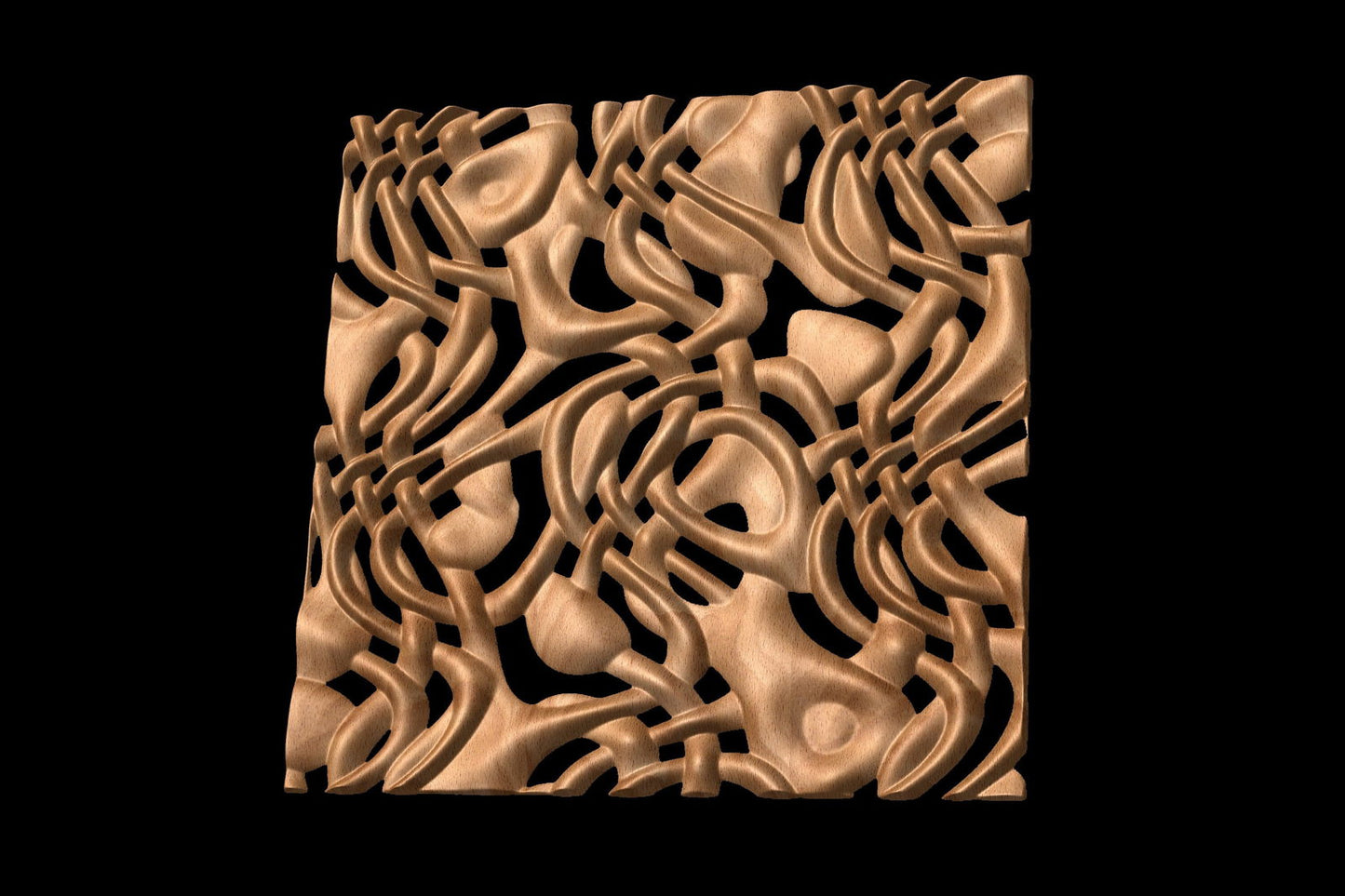 NOOR3_43 Decorative abstract 3D relief op-art sculpture model for CNC machining - Bonitum CNC Model Studio