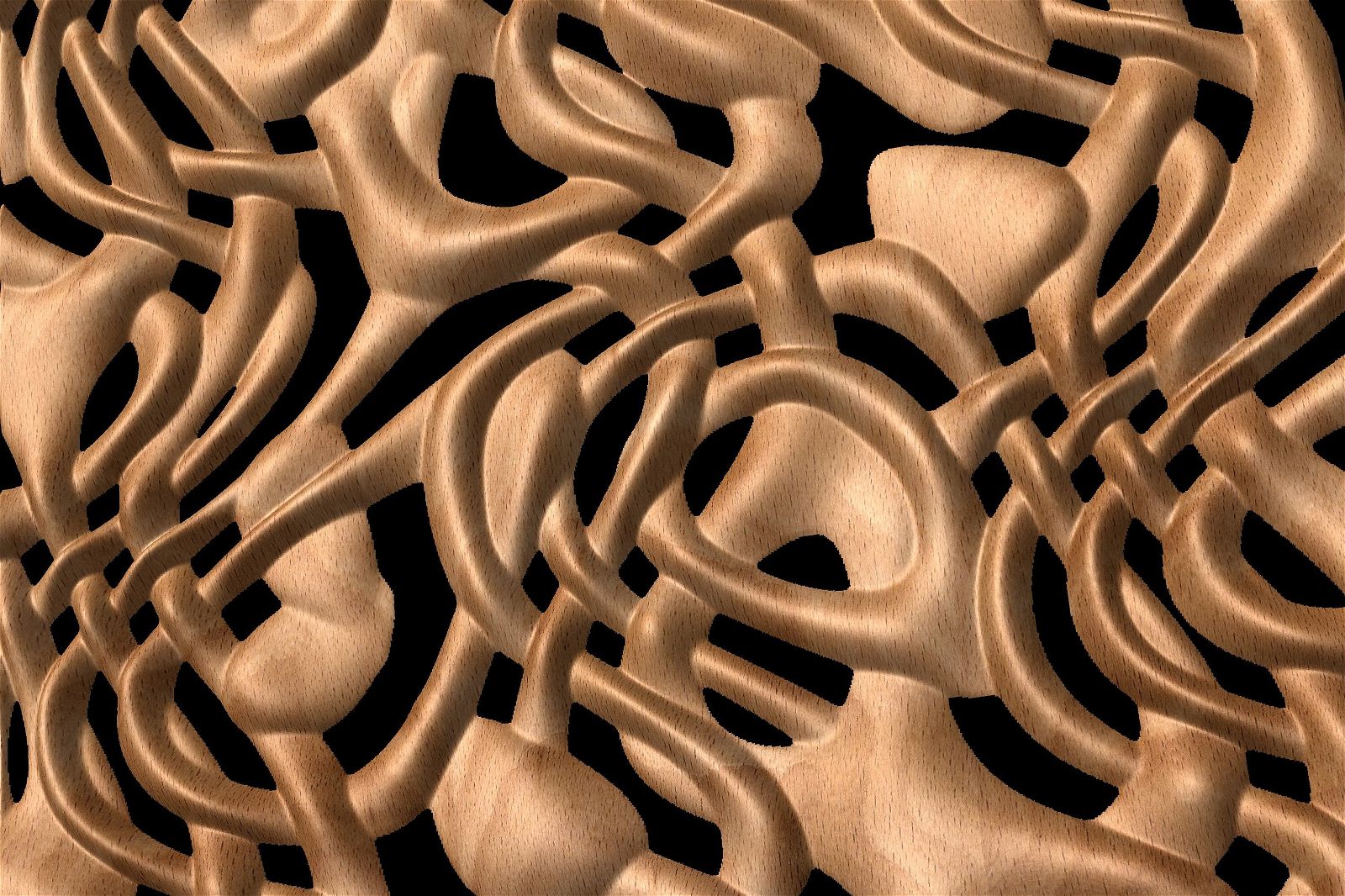 NOOR3_43 Decorative abstract 3D relief op-art sculpture model for CNC machining - Bonitum CNC Model Studio