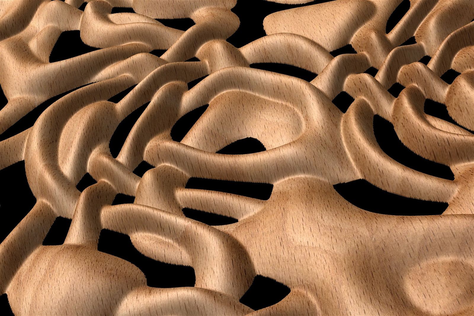 NOOR3_43 Decorative abstract 3D relief op-art sculpture model for CNC machining - Bonitum CNC Model Studio