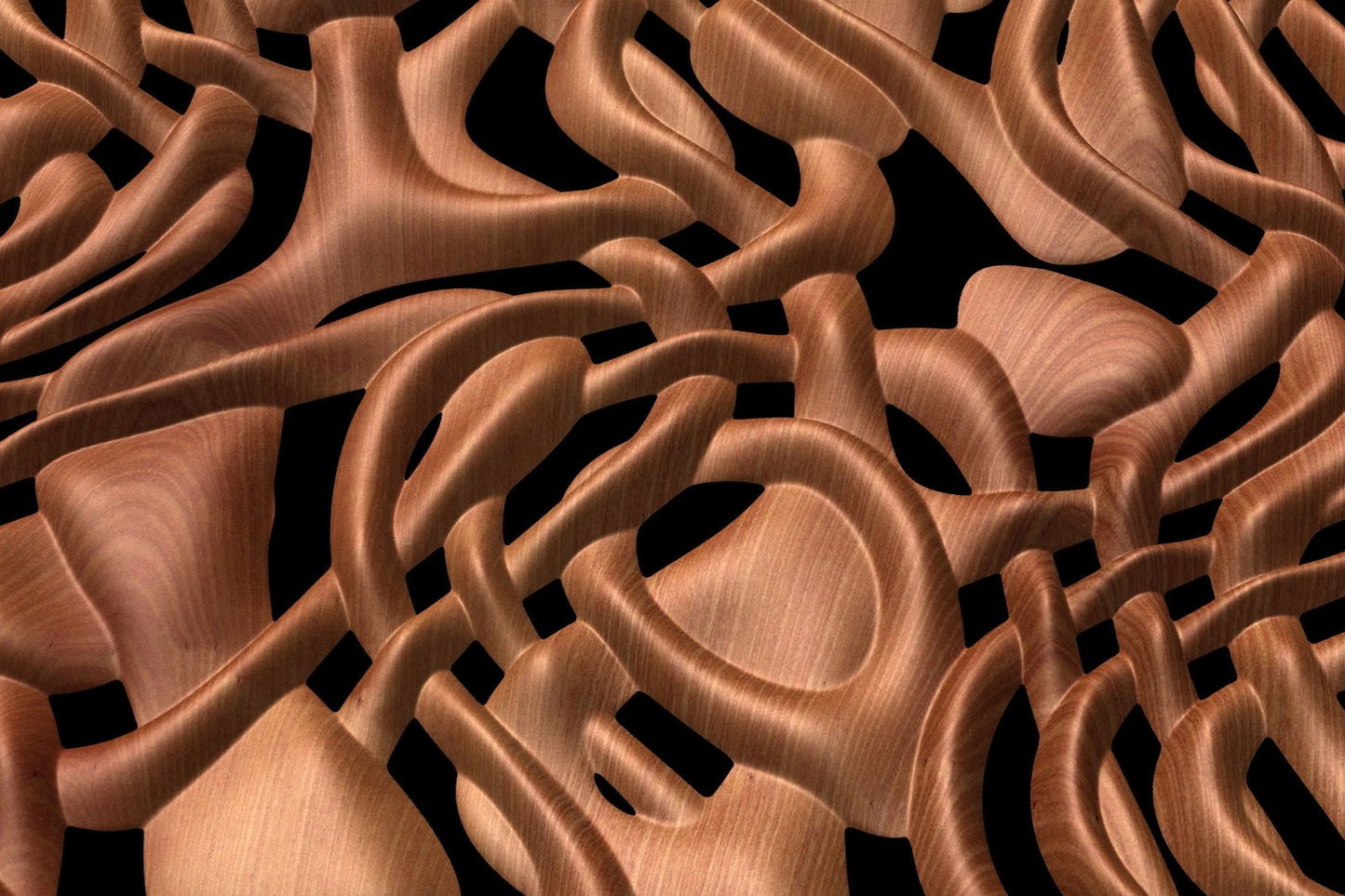 NOOR3_44 Decorative abstract 3D relief op-art sculpture model for CNC machining - Bonitum CNC Model Studio