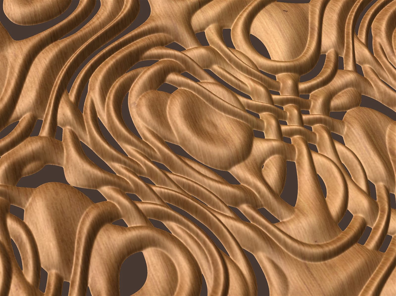 NOOR3_51 Decorative abstract 3D relief op-art sculpture model for CNC machining - Bonitum CNC Model Studio