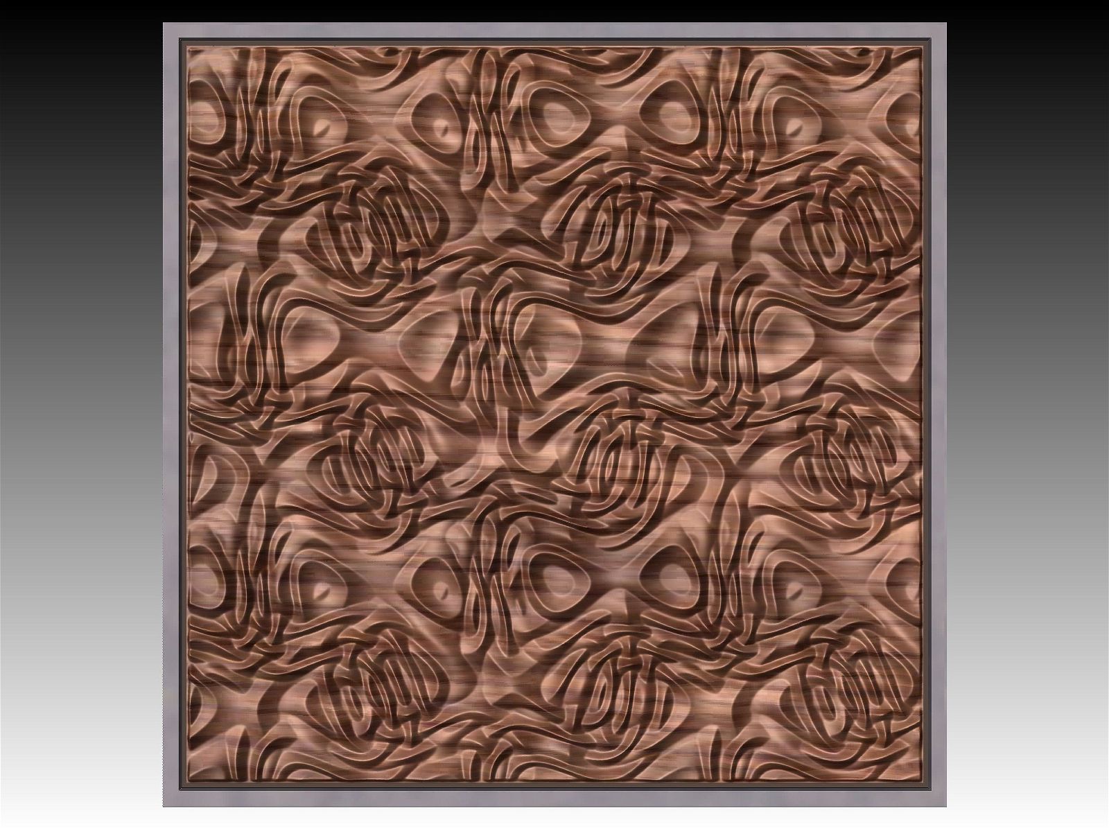 NOOR3_61 Decorative abstract 3D relief op-art sculpture model for CNC machining - Bonitum CNC Model Studio