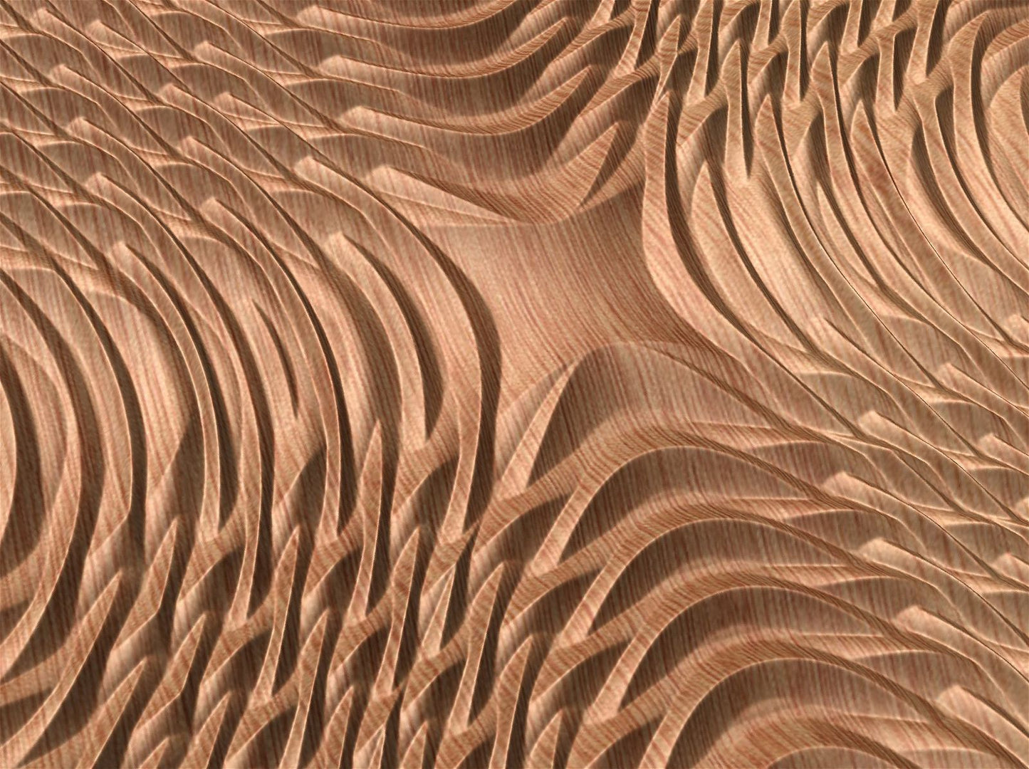 NOOR3_63 Decorative abstract 3D relief op-art sculpture model for CNC machining - Bonitum CNC Model Studio
