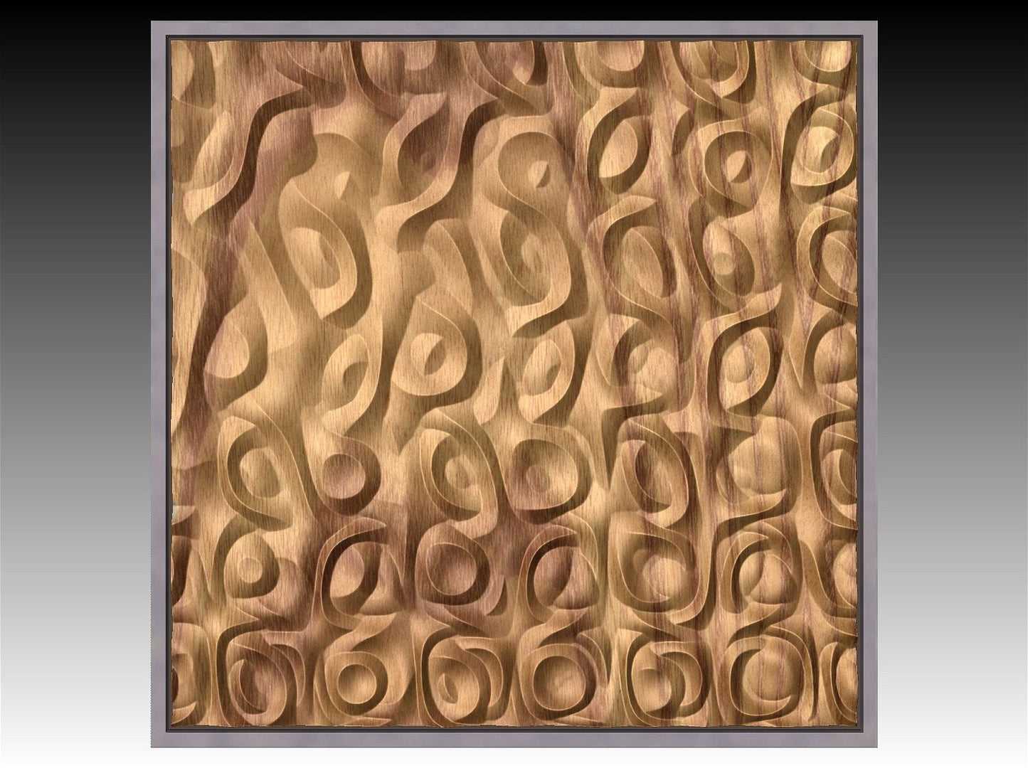 NOOR3_71 Decorative abstract 3D relief op-art sculpture model for CNC machining - Bonitum CNC Model Studio