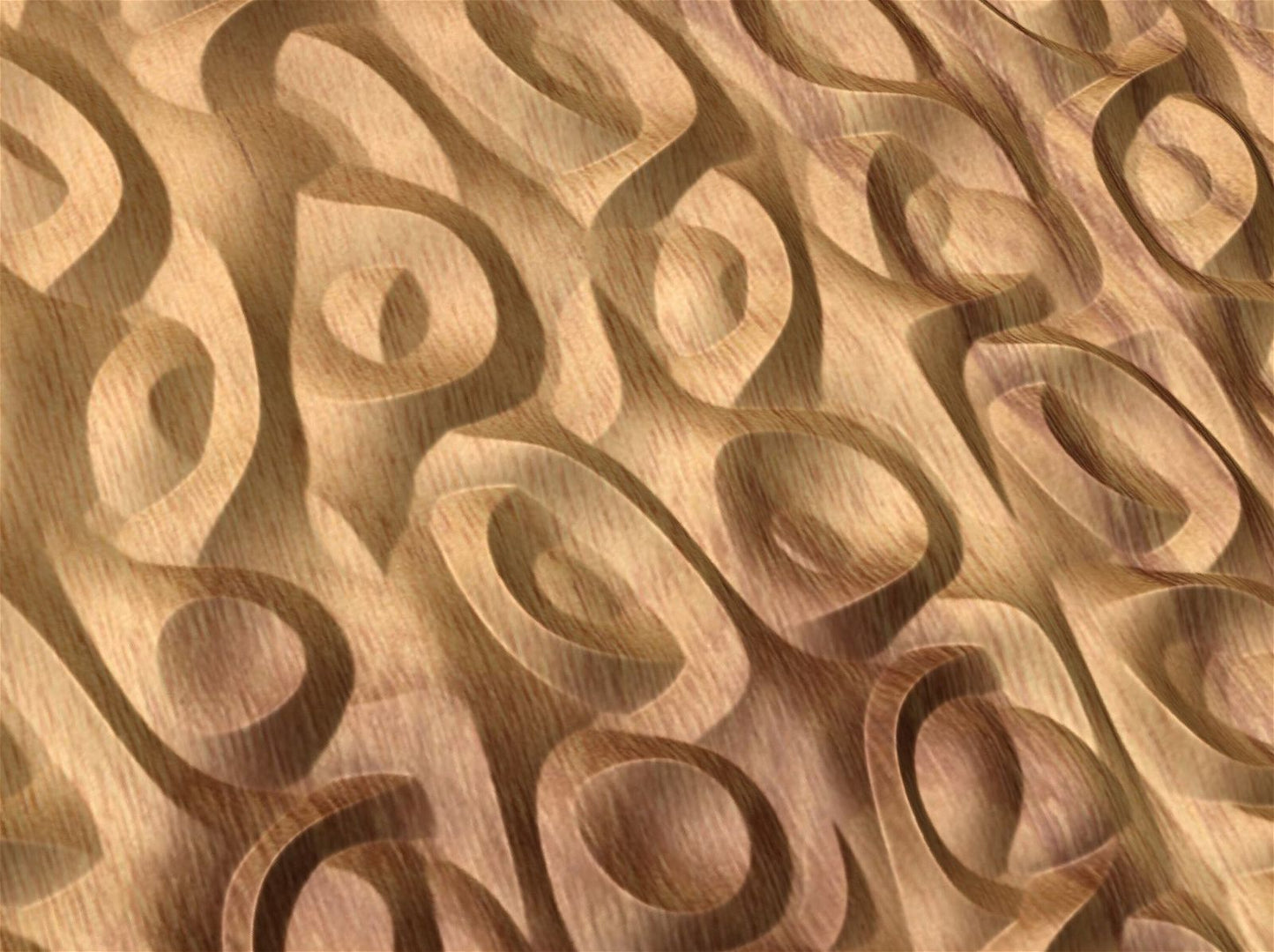 NOOR3_71 Decorative abstract 3D relief op-art sculpture model for CNC machining - Bonitum CNC Model Studio