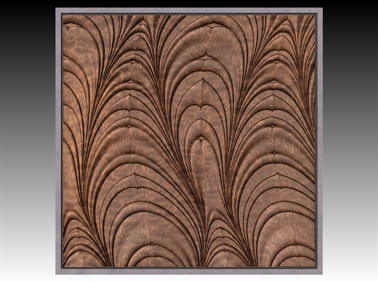 NOOR3_76 Decorative abstract 3D relief op-art sculpture model for CNC machining - Bonitum CNC Model Studio