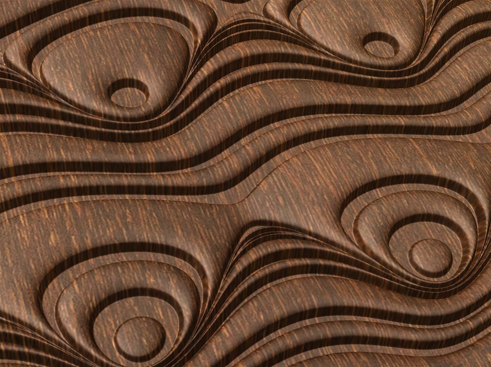 NOOR3_78 Decorative abstract 3D relief op-art sculpture model for CNC machining - Bonitum CNC Model Studio