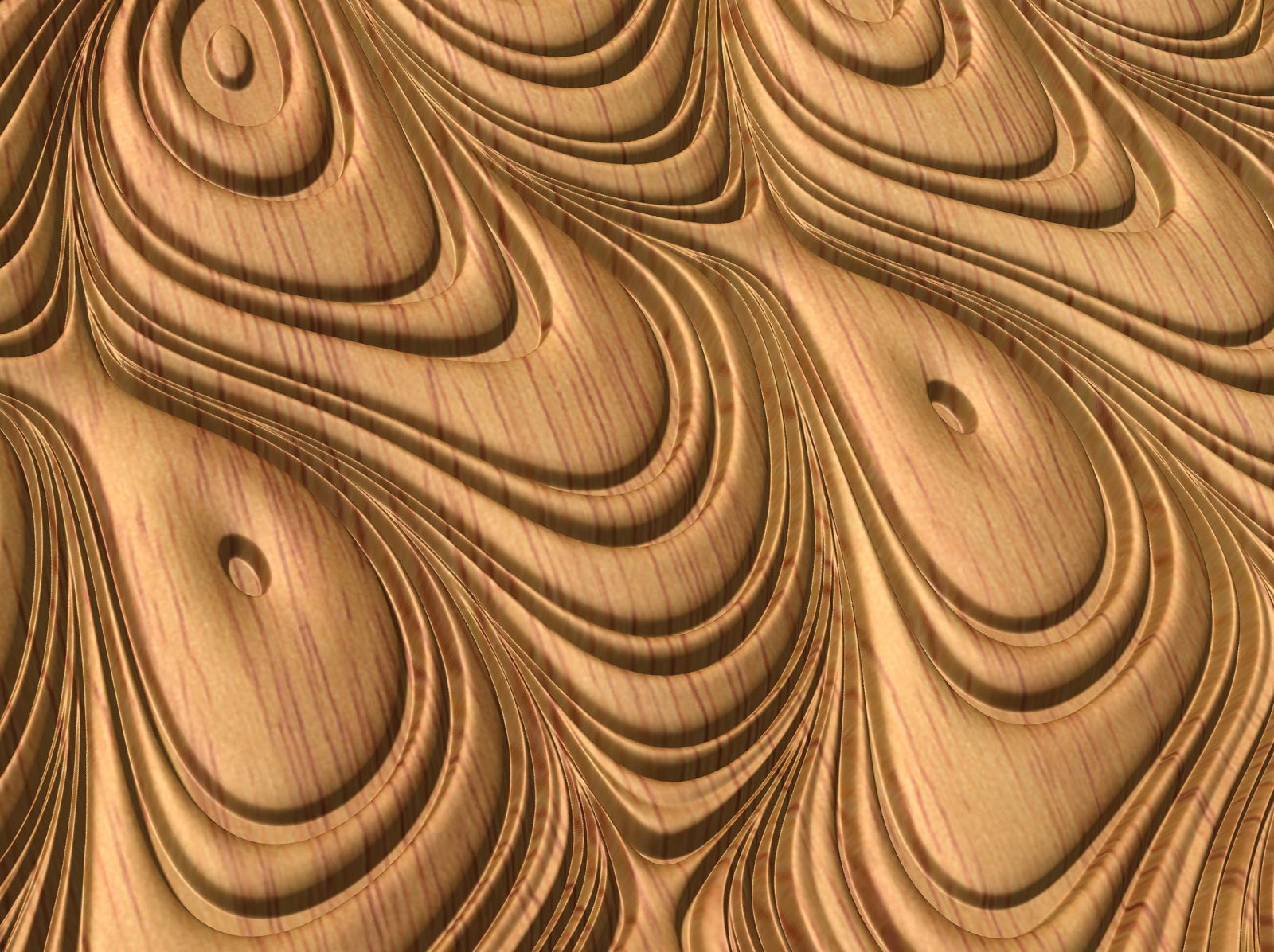 NOOR3_80 Decorative abstract 3D relief op-art sculpture model for CNC machining - Bonitum CNC Model Studio