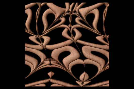 NOOR3_84 Decorative abstract 3D relief op-art sculpture model for CNC machining - Bonitum CNC Model Studio