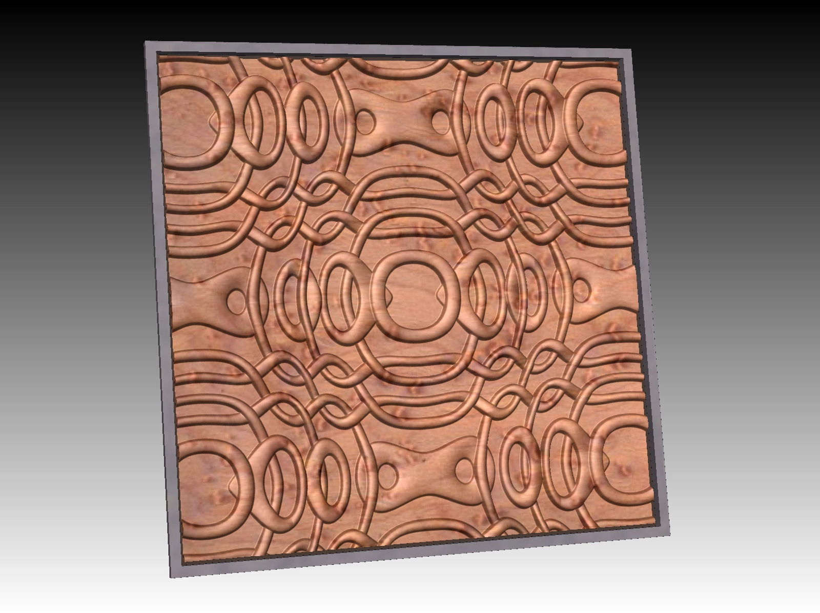NOOR3_93 Decorative abstract 3D relief op-art sculpture model for CNC machining - Bonitum CNC Model Studio