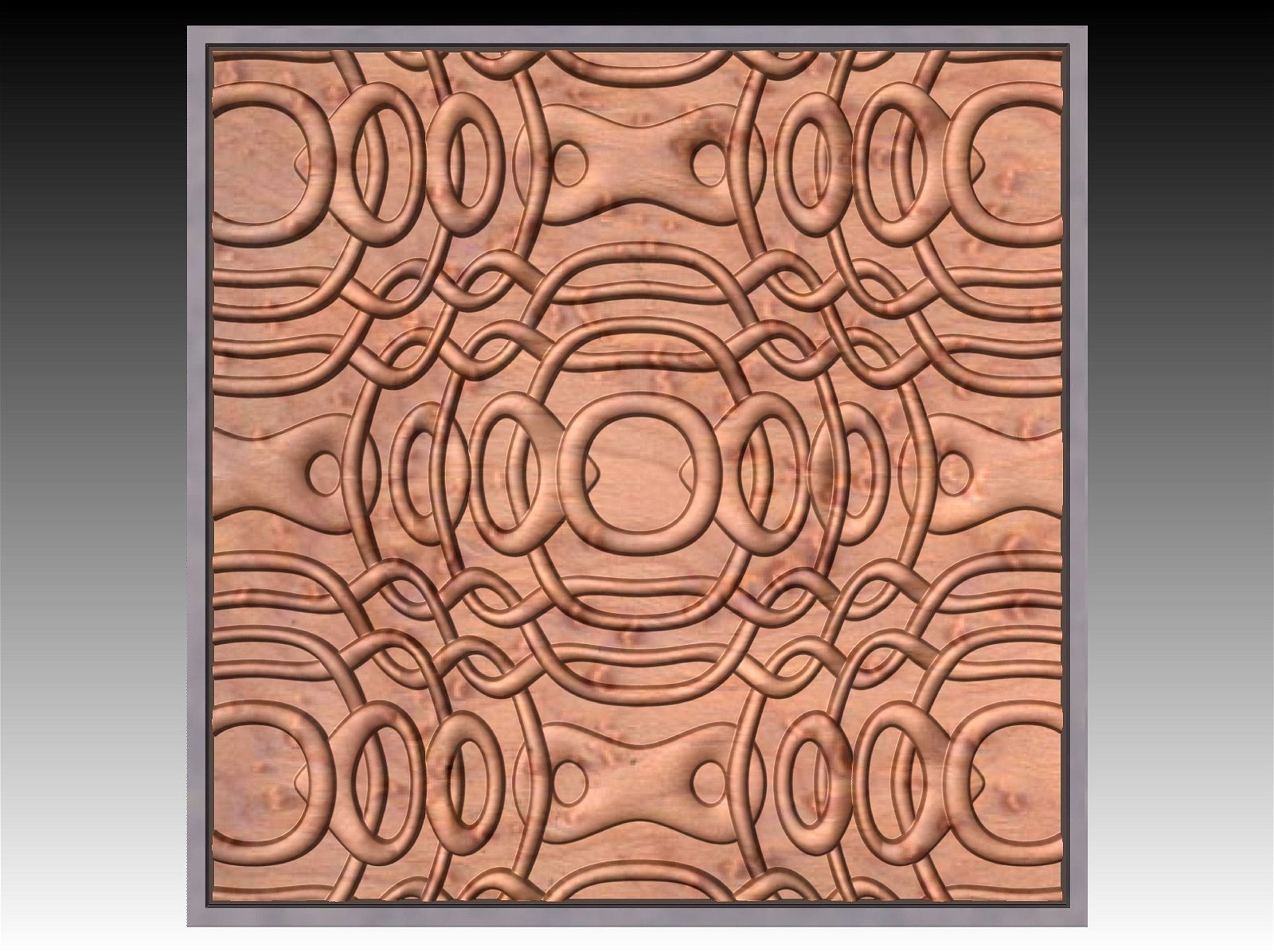 NOOR3_93 Decorative abstract 3D relief op-art sculpture model for CNC machining - Bonitum CNC Model Studio
