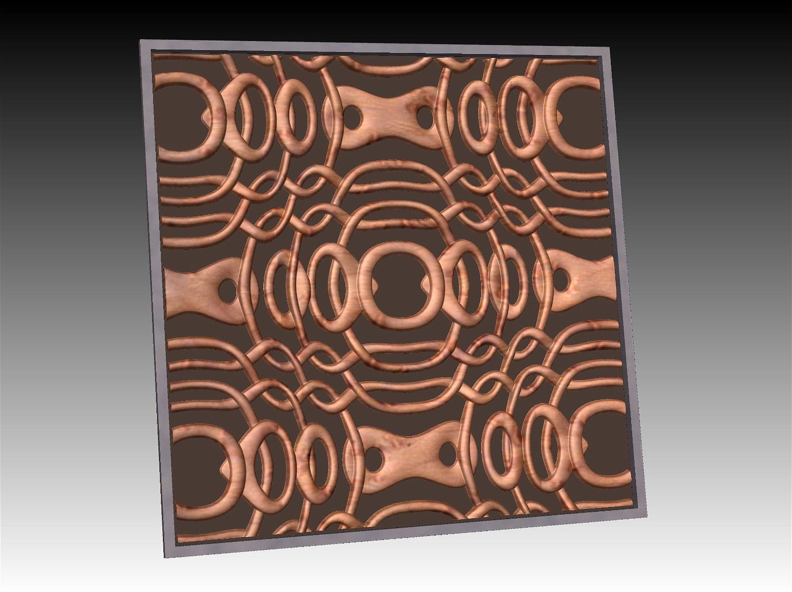 NOOR3_93 Decorative abstract 3D relief op-art sculpture model for CNC machining - Bonitum CNC Model Studio