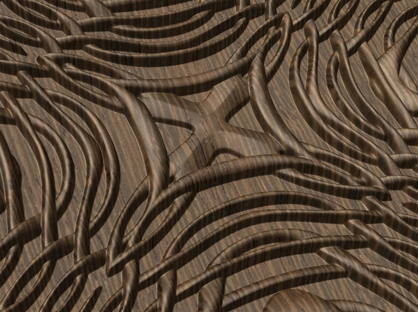 NOOR3_94 Decorative abstract 3D relief op-art sculpture model for CNC machining - Bonitum CNC Model Studio