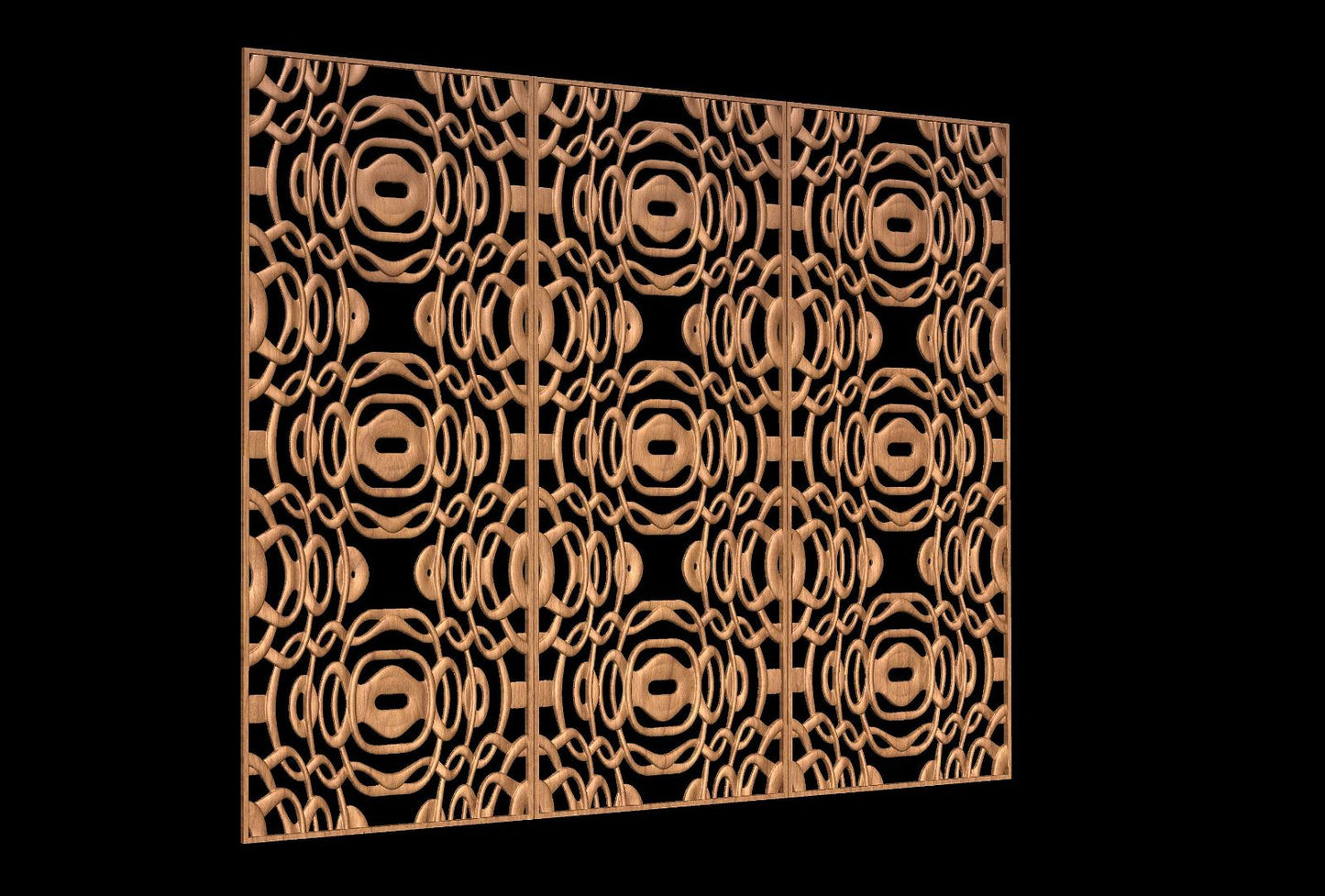 NOOR3_95 3D relief weaved ornament for CNC - Bonitum CNC Model Studio