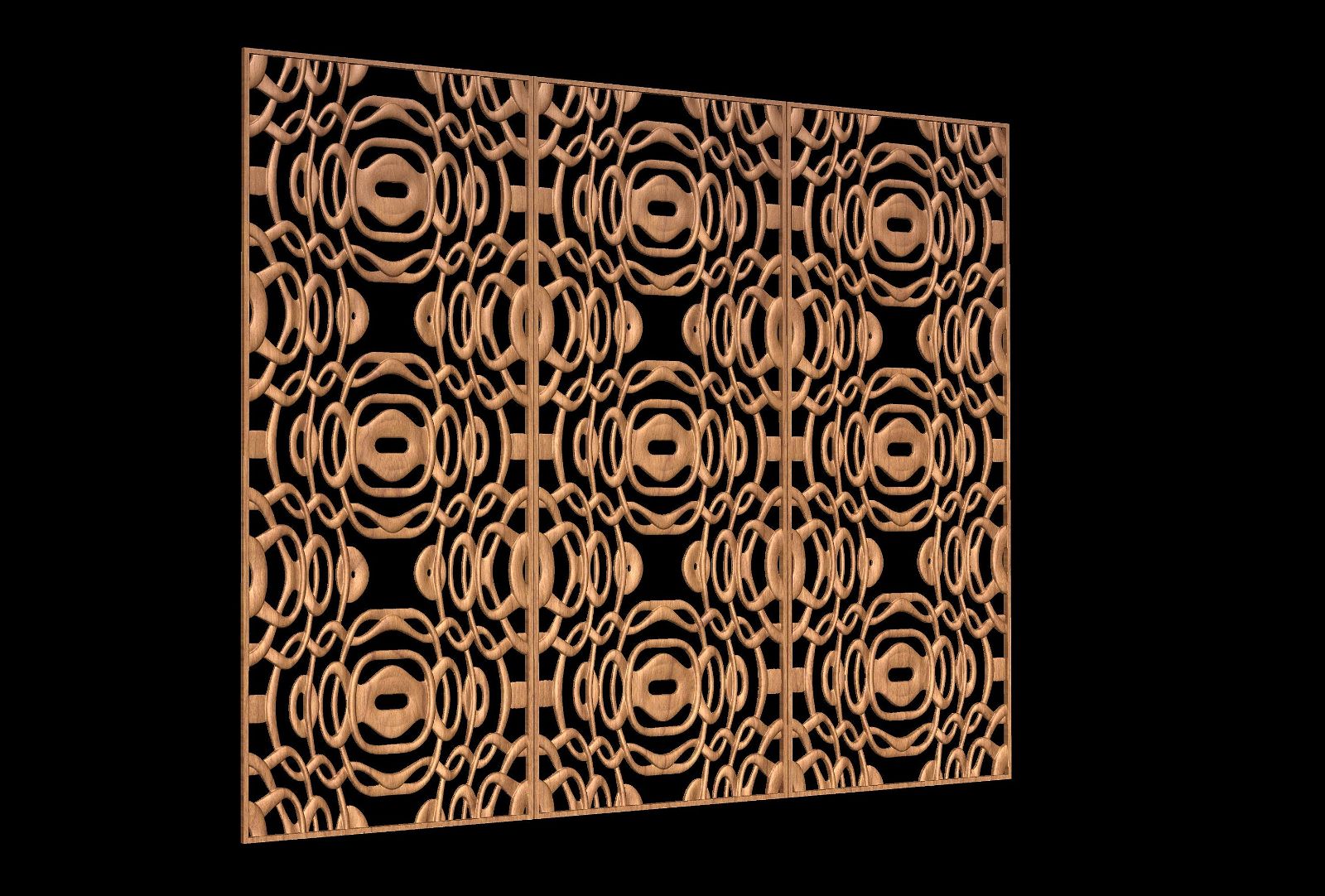 NOOR3_95 3D relief weaved ornament for CNC - Bonitum CNC Model Studio