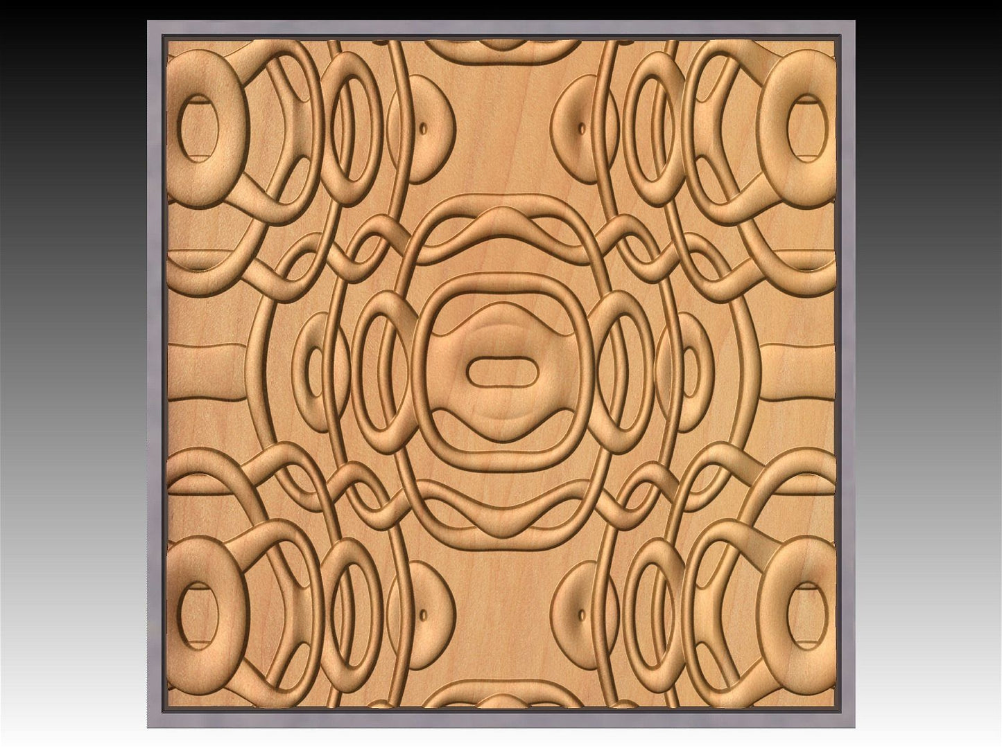 NOOR3_95 3D relief weaved ornament for CNC - Bonitum CNC Model Studio